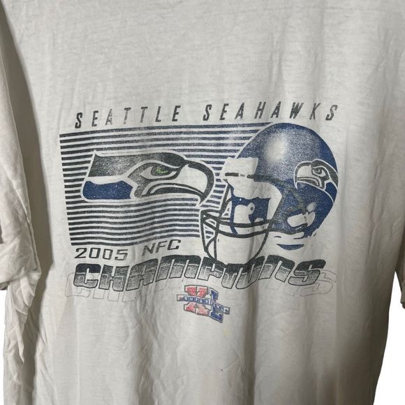 2005 Seattle Seahawks NFC Champions T Shirt Large - Picture 2 of 3